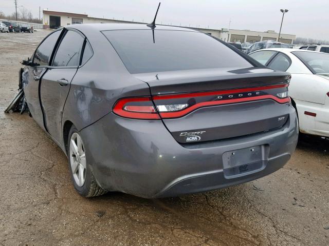 1C3CDFBB5GD570540 - 2016 DODGE DART SXT GRAY photo 3