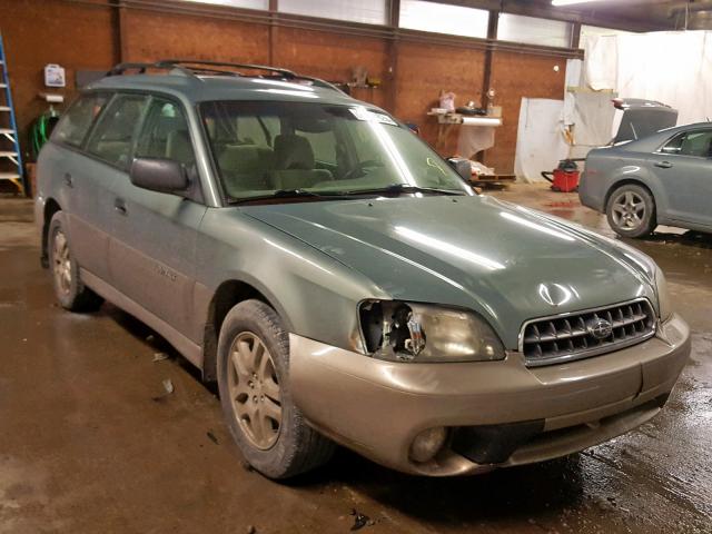 4S3BH675547612830 - 2004 SUBARU LEGACY OUT GREEN photo 1