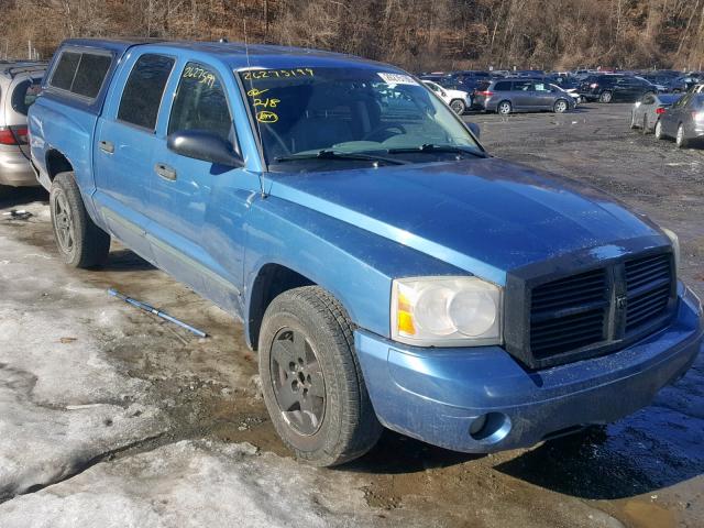 1D7HE58N05S230429 - 2005 DODGE DAKOTA QUA BLUE photo 1