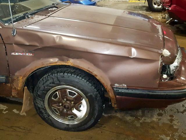 2G3AJ51R3K2441747 - 1989 OLDSMOBILE CUTLASS CI BROWN photo 9