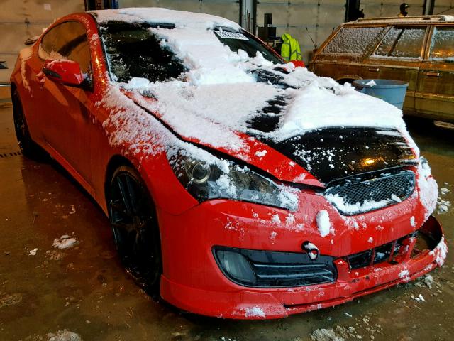 KMHHU6KH5AU042392 - 2010 HYUNDAI GENESIS CO RED photo 1