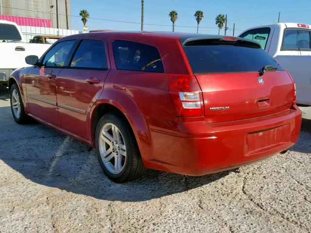 2D4FV47T57H642936 - 2007 DODGE MAGNUM SE RED photo 3