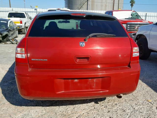 2D4FV47T57H642936 - 2007 DODGE MAGNUM SE RED photo 9