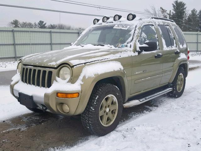 1J4GL38K12W347618 - 2002 JEEP LIBERTY RE GREEN photo 2