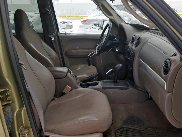 1J4GL38K12W347618 - 2002 JEEP LIBERTY RE GREEN photo 5