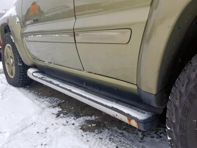 1J4GL38K12W347618 - 2002 JEEP LIBERTY RE GREEN photo 9