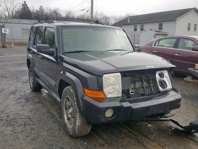 1J8HG48N36C124785 - 2006 JEEP COMMANDER BLACK photo 1