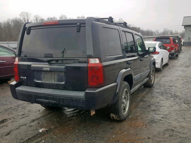 1J8HG48N36C124785 - 2006 JEEP COMMANDER BLACK photo 4