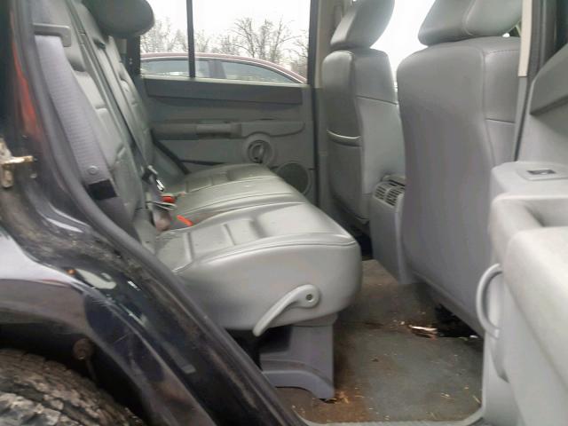 1J8HG48N36C124785 - 2006 JEEP COMMANDER BLACK photo 6