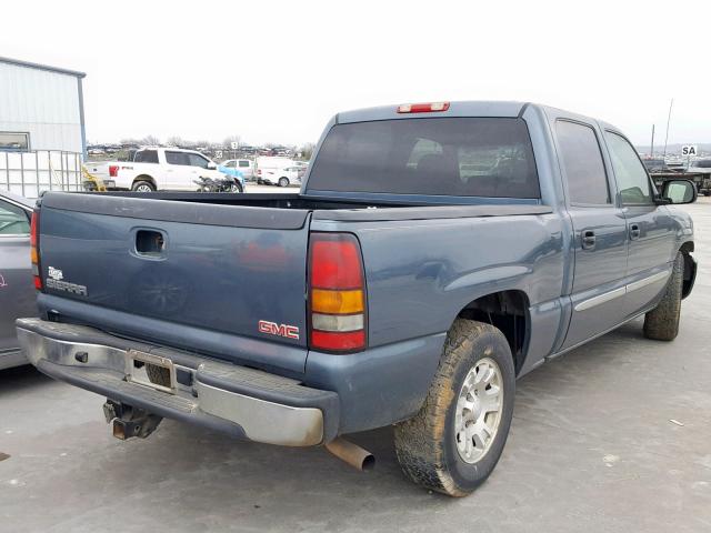 2GTEC13Z161265696 - 2006 GMC NEW SIERRA TEAL photo 4