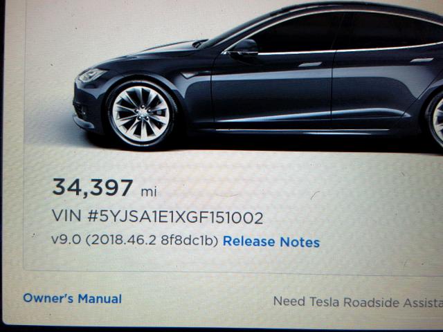 5YJSA1E1XGF151002 - 2016 TESLA MODEL S GRAY photo 8