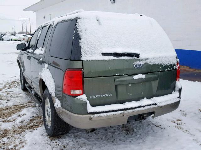 1FMZU74E72UA60990 - 2002 FORD EXPLORER E GREEN photo 3