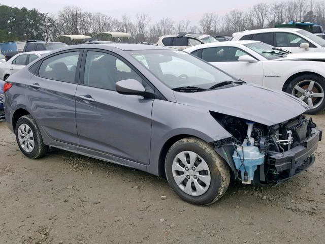 KMHCT4AE2GU990749 - 2016 HYUNDAI ACCENT SE GRAY photo 1