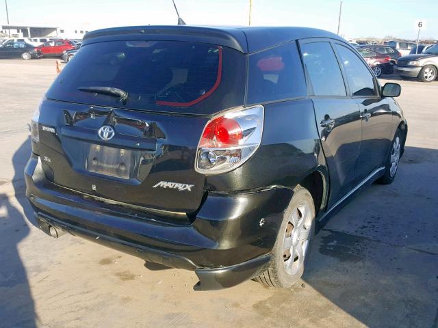 2T1KR32E15C480541 - 2005 TOYOTA MATRIX BLACK photo 4