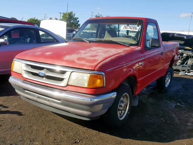 1FTCR10A9VUC29830 - 1997 FORD RANGER RED photo 2