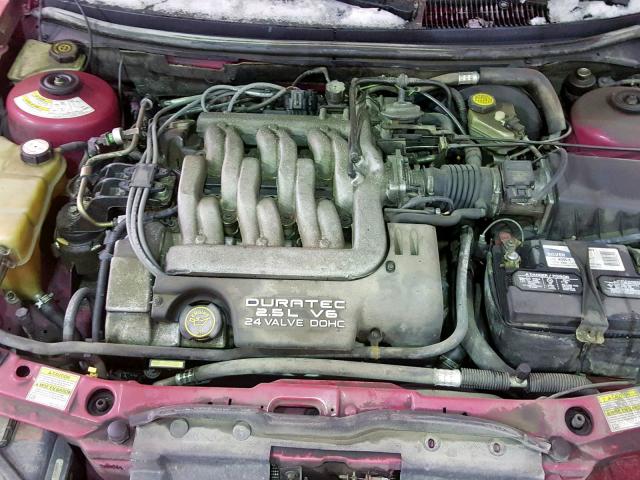 1ZWFT61L9X5678359 - 1999 MERCURY COUGAR V6 RED photo 7