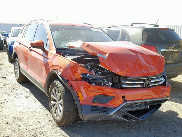 3VV2B7AX7JM166670 - 2018 VOLKSWAGEN TIGUAN SE ORANGE photo 1