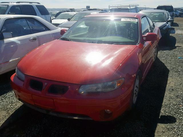 1G2WP12K0VF259980 - 1997 PONTIAC GRAND PRIX RED photo 2
