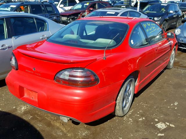 1G2WP12K0VF259980 - 1997 PONTIAC GRAND PRIX RED photo 4