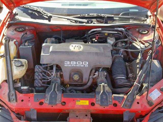 1G2WP12K0VF259980 - 1997 PONTIAC GRAND PRIX RED photo 7
