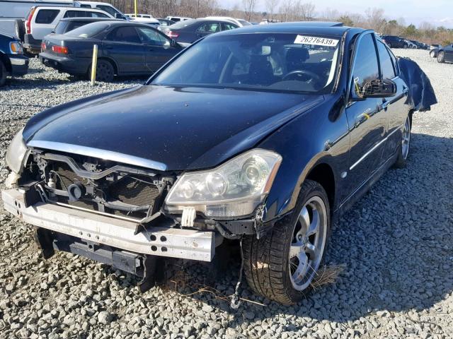 JNKBY01F68M550567 - 2008 INFINITI M45 BLACK photo 2