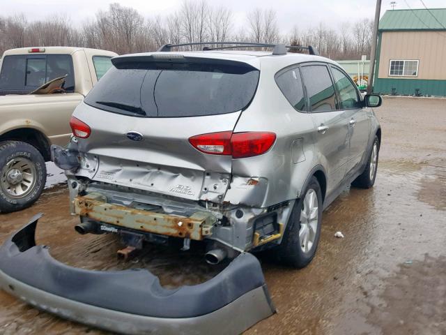 4S4WX85C664416882 - 2006 SUBARU B9 TRIBECA SILVER photo 4