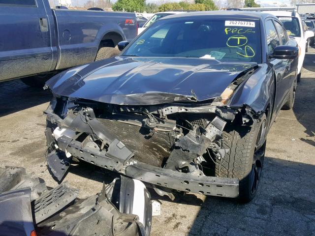 2C3CDXHG9GH292866 - 2016 DODGE CHARGER SX GRAY photo 2