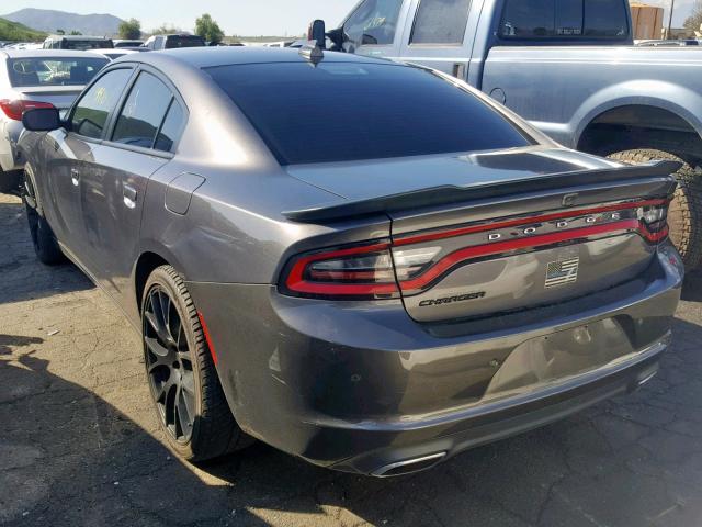 2C3CDXHG9GH292866 - 2016 DODGE CHARGER SX GRAY photo 3