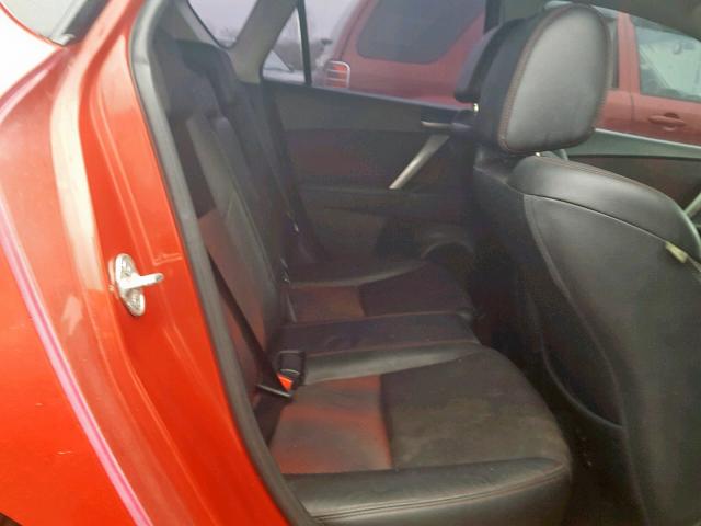 JM1BL1H44A1263780 - 2010 MAZDA SPEED 3 RED photo 6