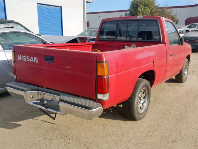 1N6ND11S8KC362771 - 1989 NISSAN D21 SHORT RED photo 4