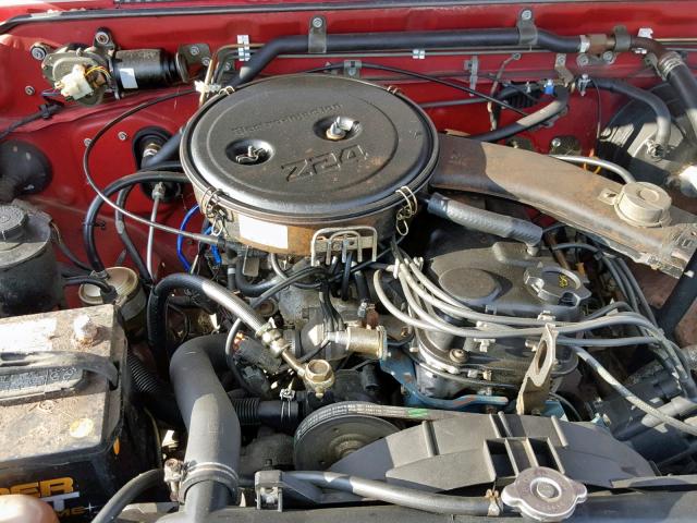 1N6ND11S8KC362771 - 1989 NISSAN D21 SHORT RED photo 7