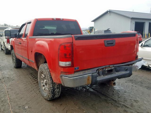 1GTEK19037Z562599 - 2007 GMC NEW SIERRA RED photo 3