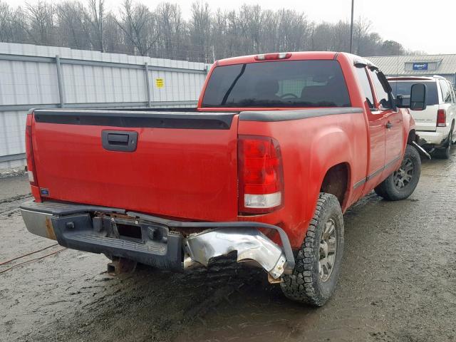 1GTEK19037Z562599 - 2007 GMC NEW SIERRA RED photo 4