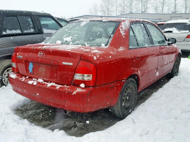 JM1BJ222XY0245917 - 2000 MAZDA PROTEGE RED photo 4