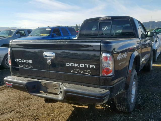 1D7HG32X03S235460 - 2003 DODGE DAKOTA SPO BLACK photo 4