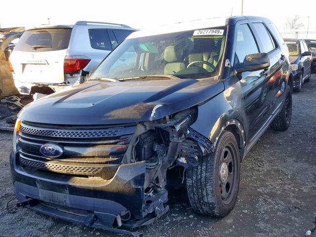 1FM5K8AR6EGC15257 - 2014 FORD EXPLORER P BLACK photo 2