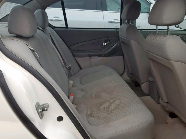 1G1ZS58F77F206827 - 2007 CHEVROLET MALIBU LS WHITE photo 6