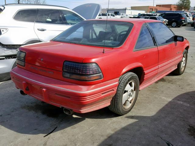 1G2WJ12M7RF217055 - 1994 PONTIAC GRAND PRIX RED photo 4