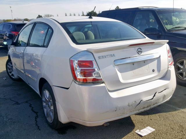 3N1AB6AP7BL728887 - 2011 NISSAN SENTRA 2.0 WHITE photo 3