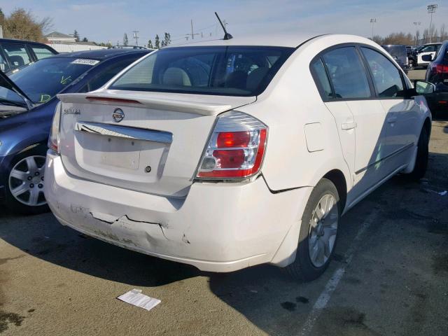 3N1AB6AP7BL728887 - 2011 NISSAN SENTRA 2.0 WHITE photo 4