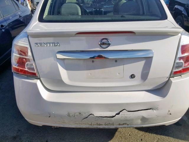 3N1AB6AP7BL728887 - 2011 NISSAN SENTRA 2.0 WHITE photo 9