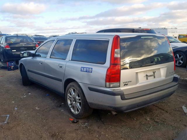 YV1SW53D212036288 - 2001 VOLVO V70 T5 TUR SILVER photo 3