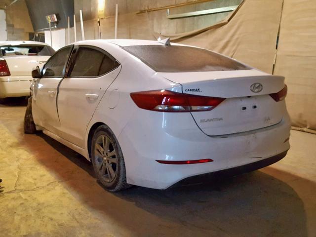 5NPD84LF1HH001285 - 2017 HYUNDAI ELANTRA WHITE photo 3