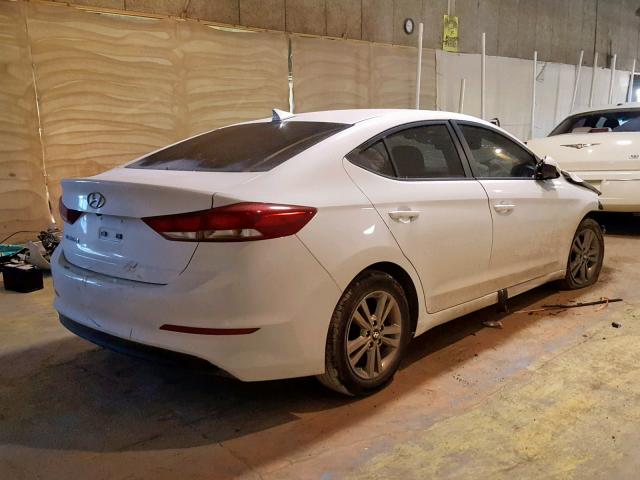 5NPD84LF1HH001285 - 2017 HYUNDAI ELANTRA WHITE photo 4