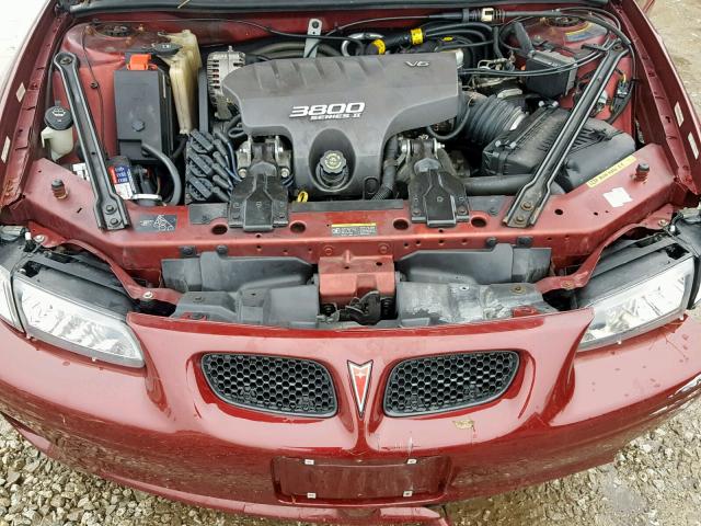 1G2WP12K52F238439 - 2002 PONTIAC GRAND PRIX MAROON photo 7