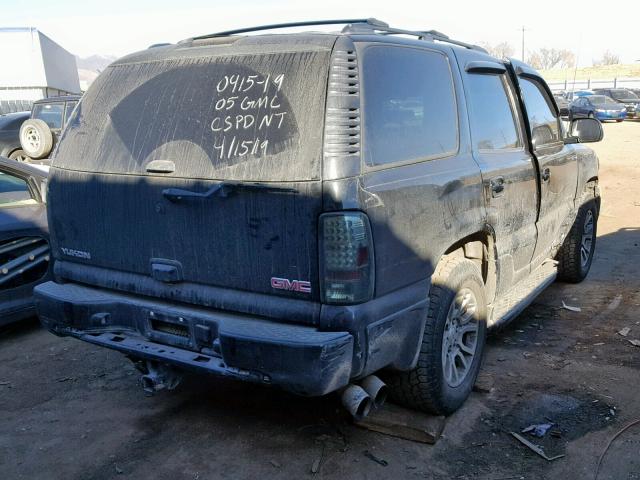 1GKEK63U95J238579 - 2005 GMC YUKON DENA BLACK photo 4