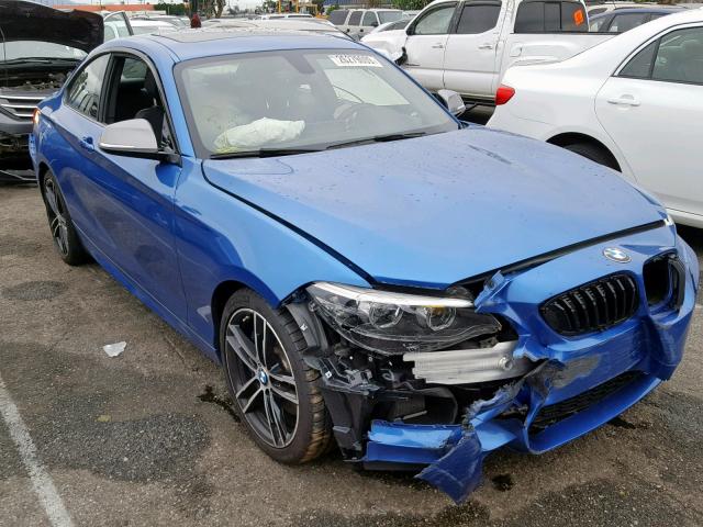 WBA2J5C51JVC07107 - 2018 BMW M240I BLUE photo 1