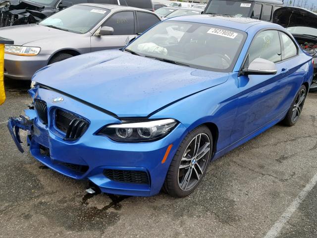 WBA2J5C51JVC07107 - 2018 BMW M240I BLUE photo 2