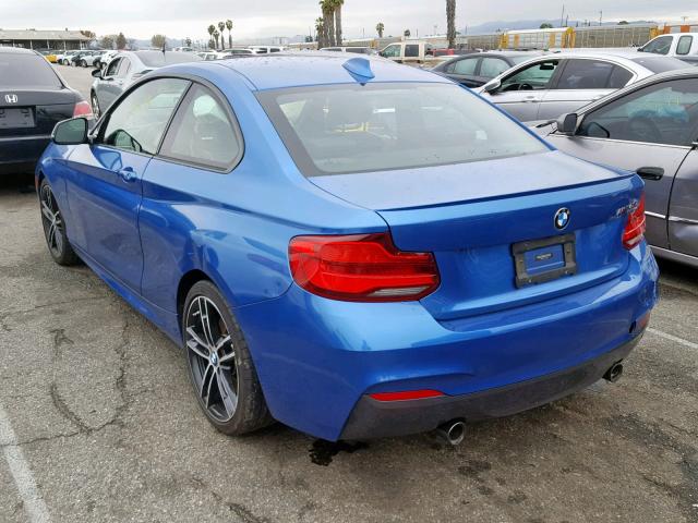 WBA2J5C51JVC07107 - 2018 BMW M240I BLUE photo 3