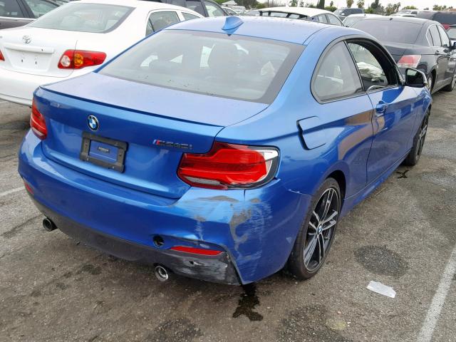WBA2J5C51JVC07107 - 2018 BMW M240I BLUE photo 4